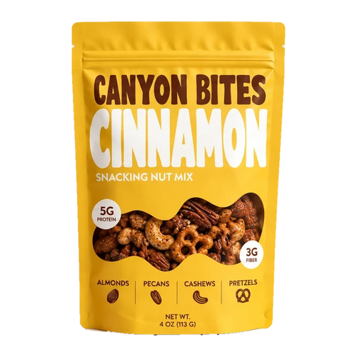 Canyon Bites Cinnamon nut mix 3-pack, three 4 oz bags