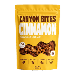 Canyon Bites Cinnamon nut mix, 4 oz bag, part of the Variety 3-Pack