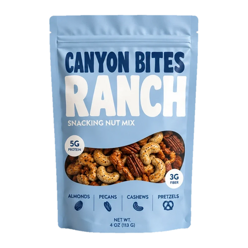Canyon Bites Ranch nut mix 3-pack, three 4 oz bags